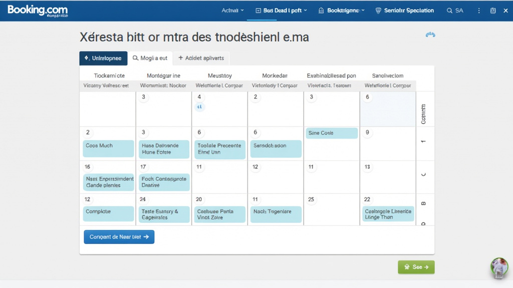 Calendrier des offres spéciales Booking.com en 2025