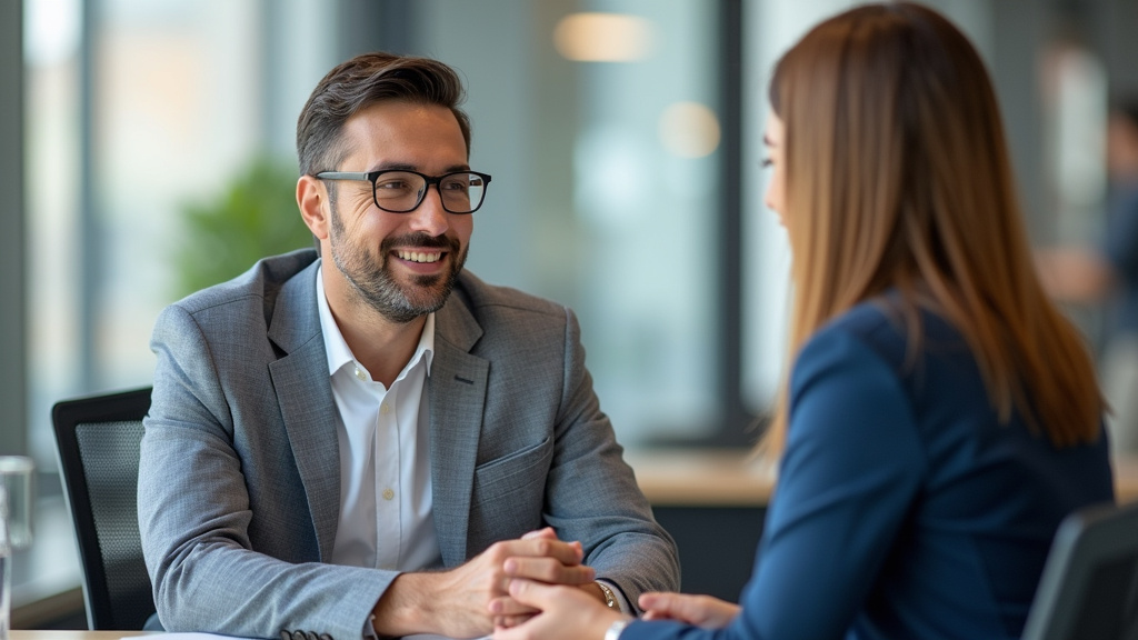 Entrepreneur en discussion avec un conseiller Crédit Mutuel à Grenoble