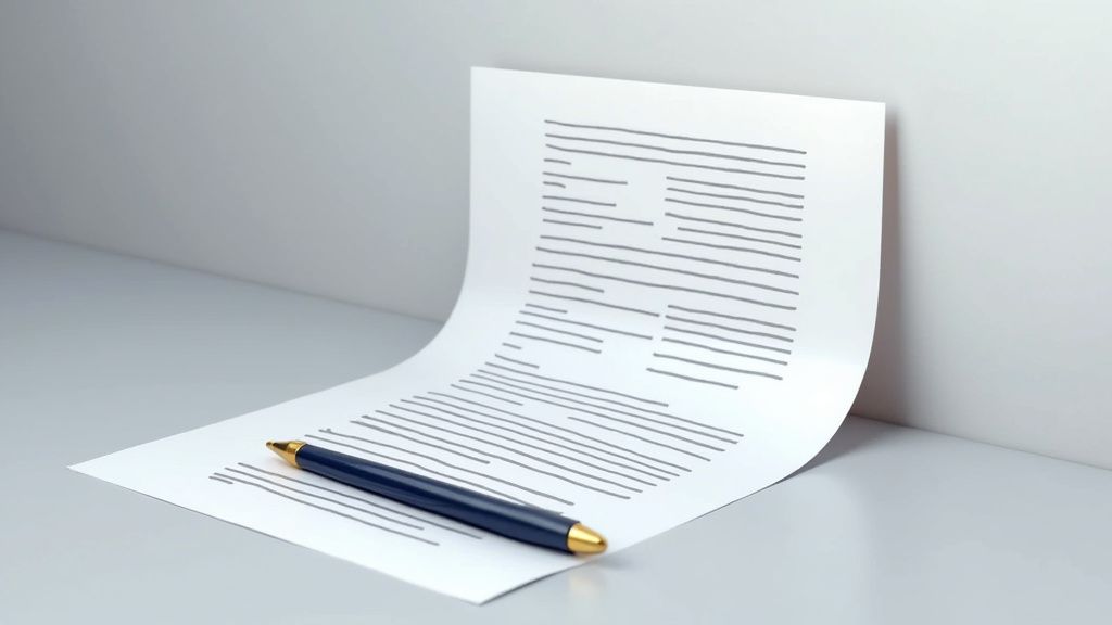 Préparation du dossier pour un prêt immobilier avec documents et stylo