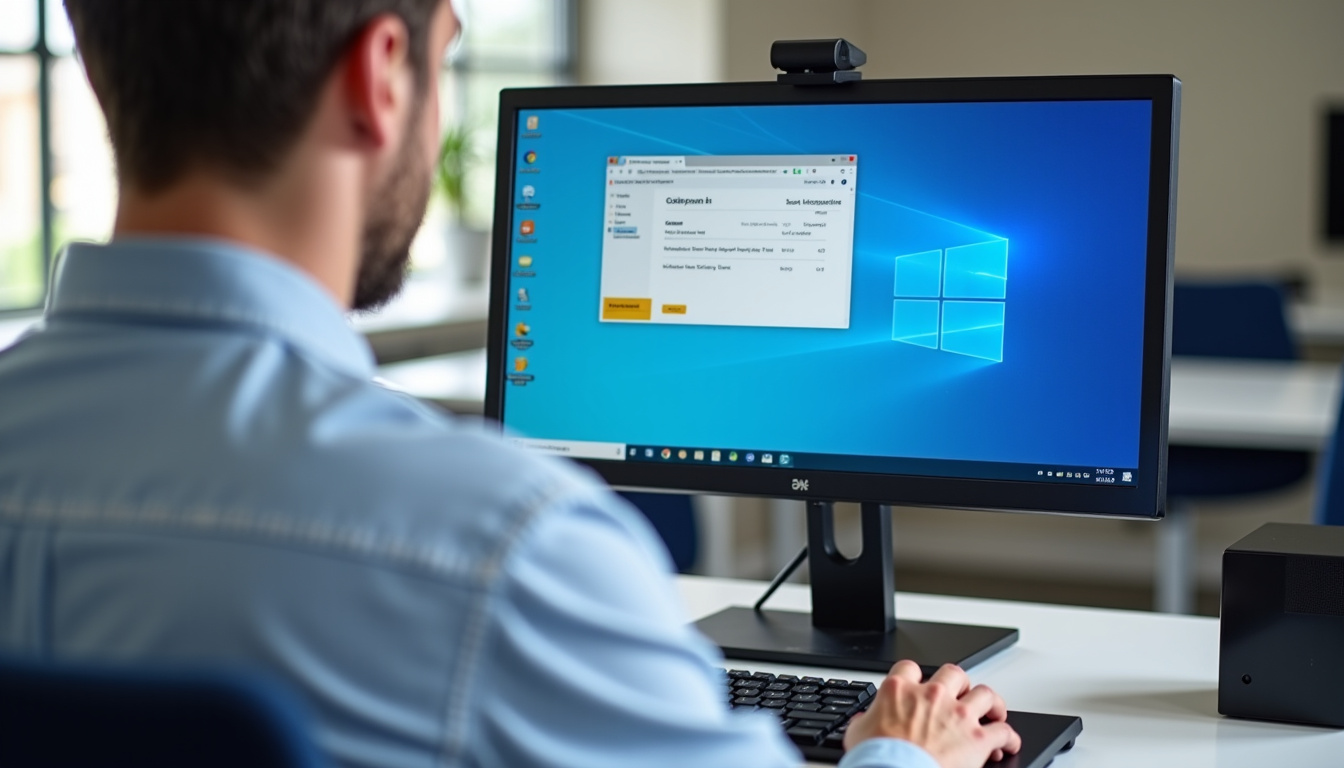 Écran d’ordinateur montrant l’interface professionnelle de La Banque Postale avec le numéro 0820 826 826 mis en évidence