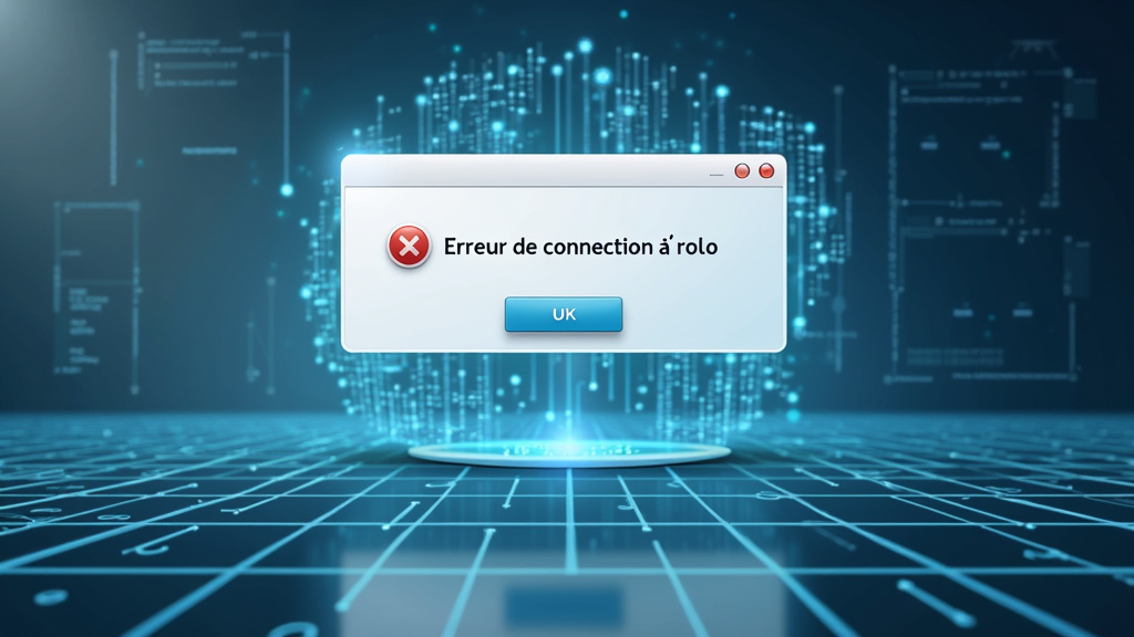 Erreur de connexion à l