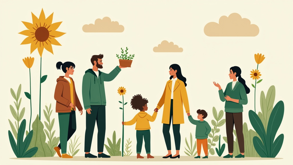 Illustration de participation citoyenne et engagement local avec le Crédit Agricole