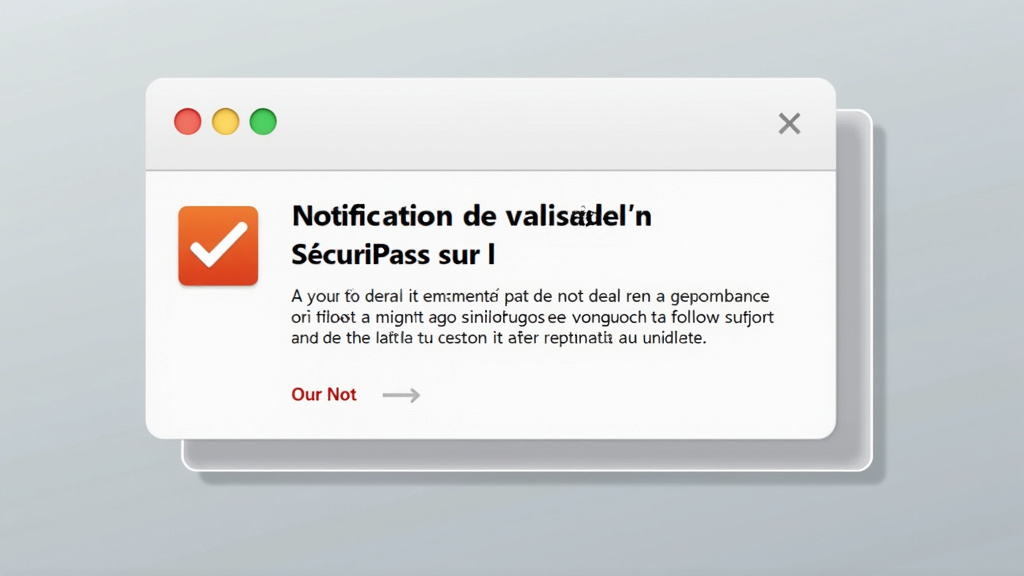 Notification de validation SécuriPass sur l