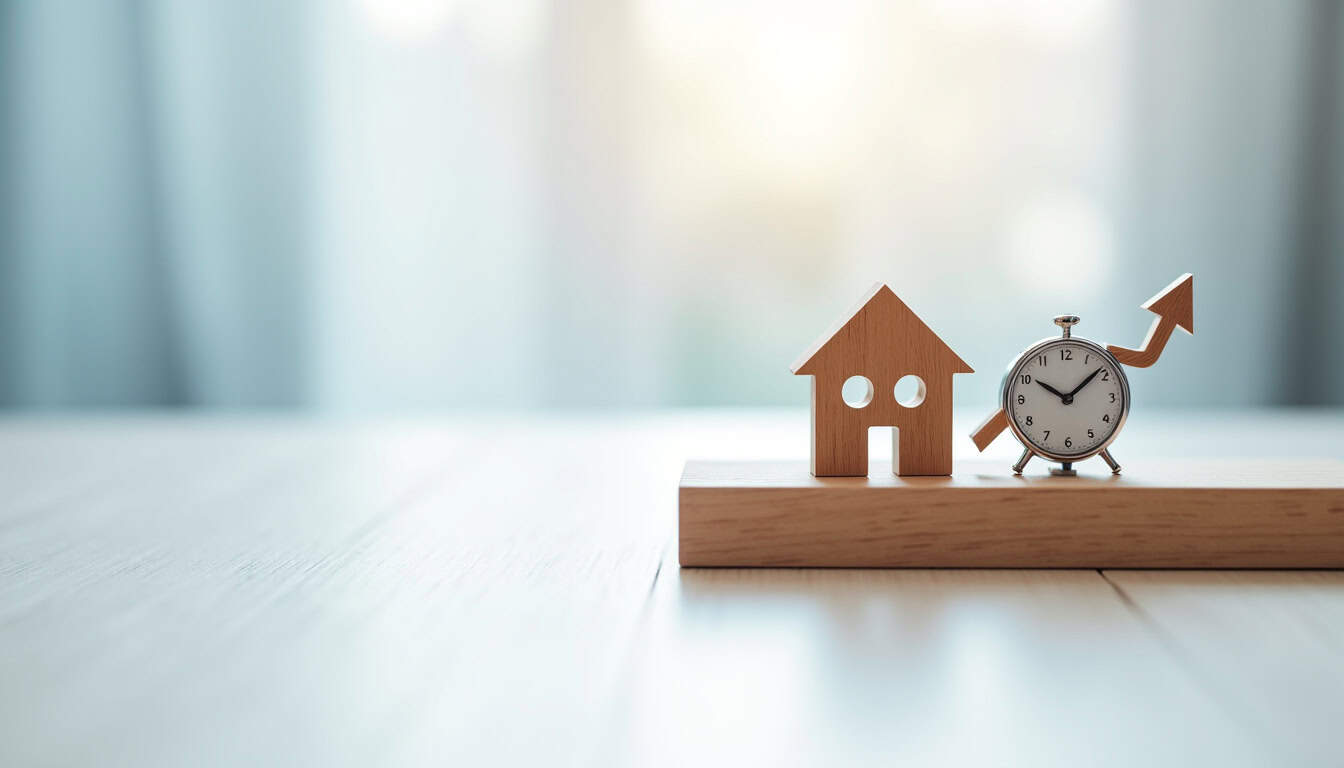 Graphique montrant la répartition du budget immobilier en 2026 incluant taux et durée