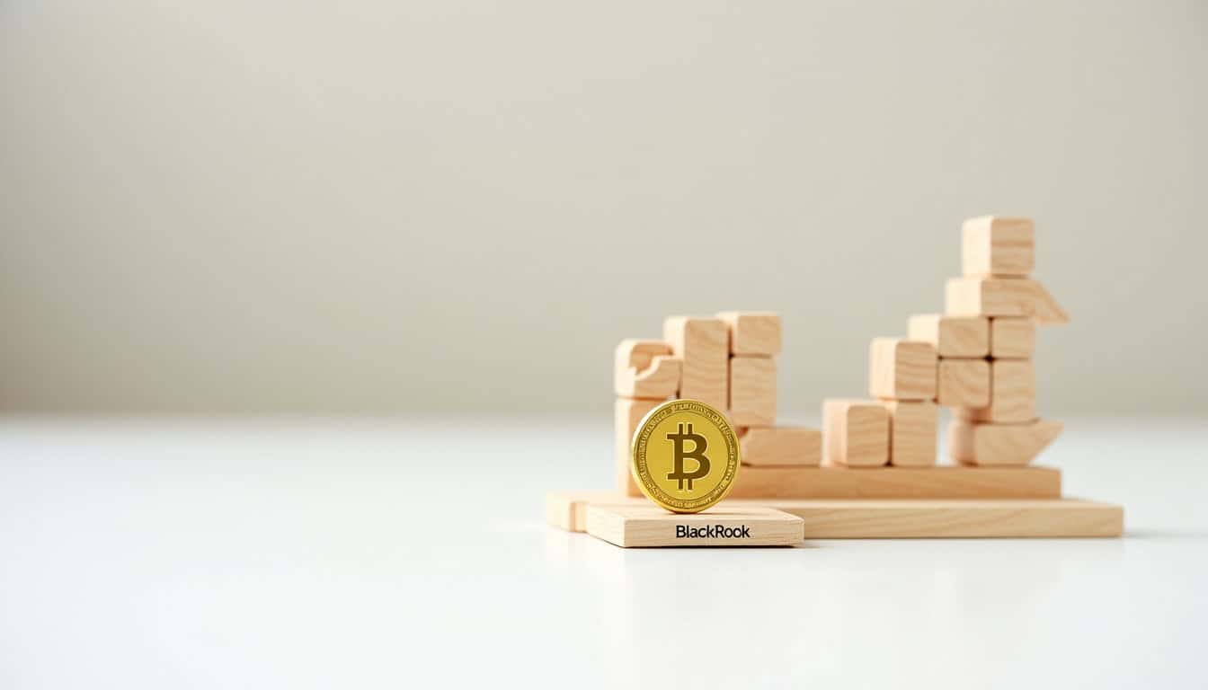 Schéma explicatif de la structure technique de l'ETF Bitcoin BlackRock avec représentation des créateurs de marché et du processus de custody