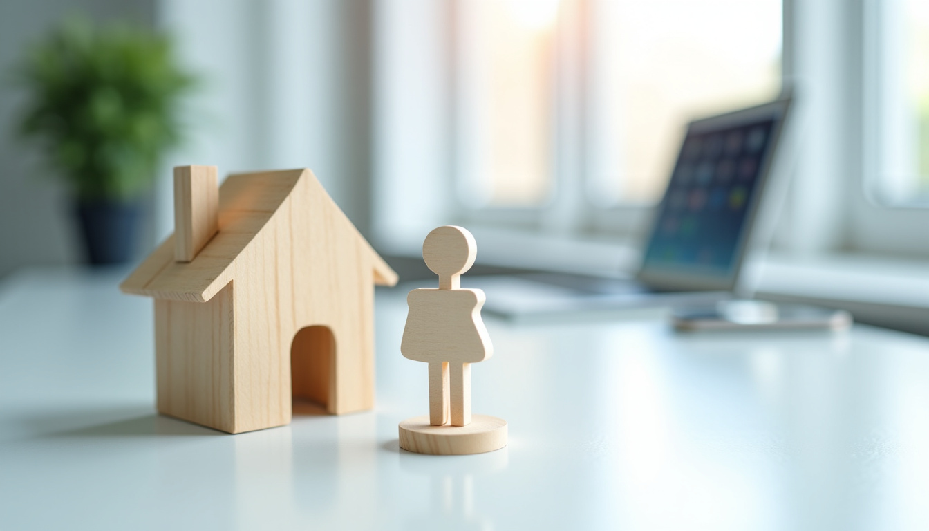 Interface du logiciel Immofacile sur une tablette, montrant la gestion des biens et des contacts