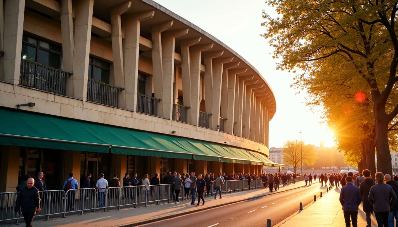 Vue extérieure du Stade Jean-Bouin, domicile du Paris FC à Paris