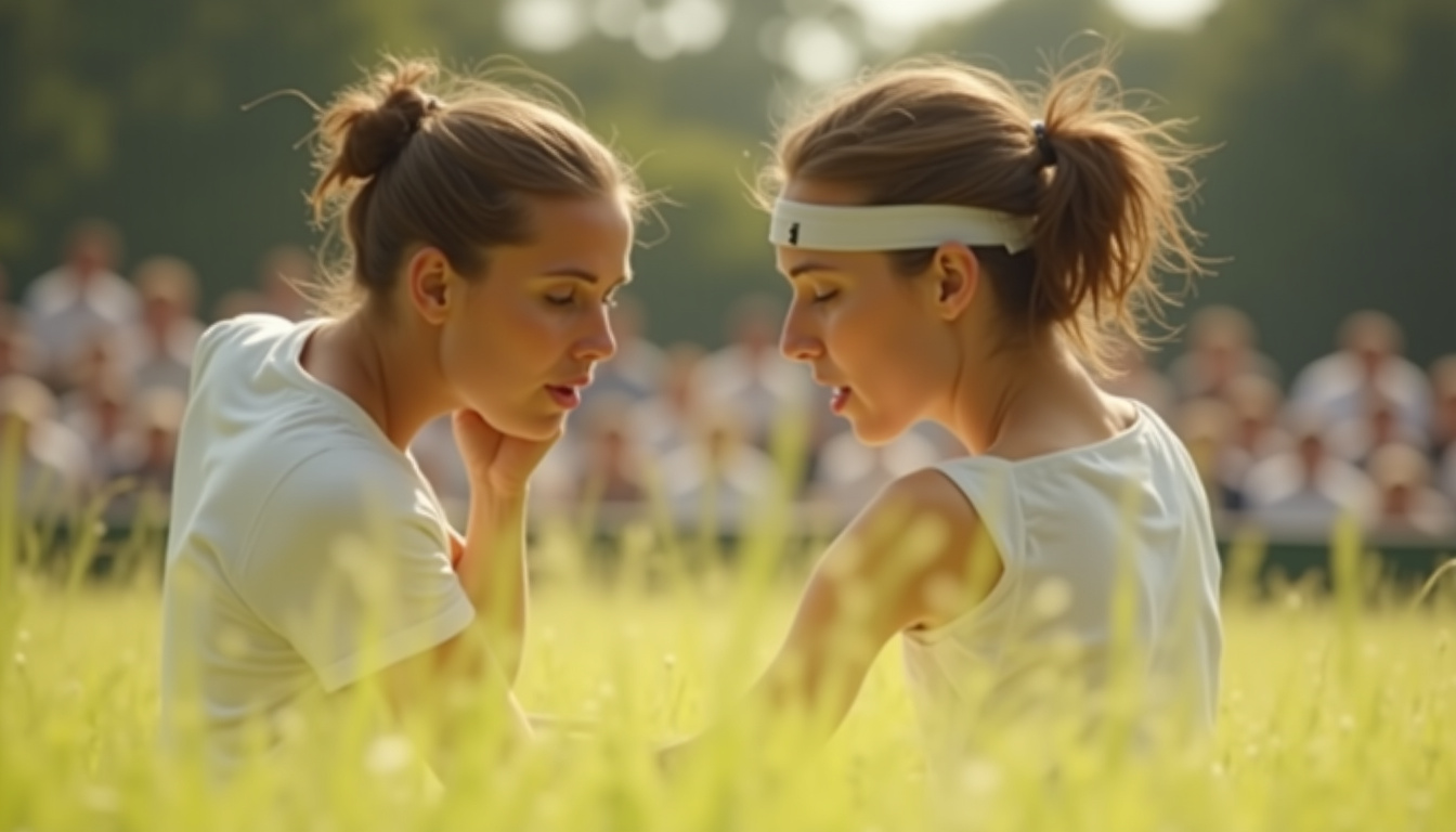 Affrontement intense entre Carlos Alcaraz et Jannik Sinner lors d’un match de Wimbledon 2025