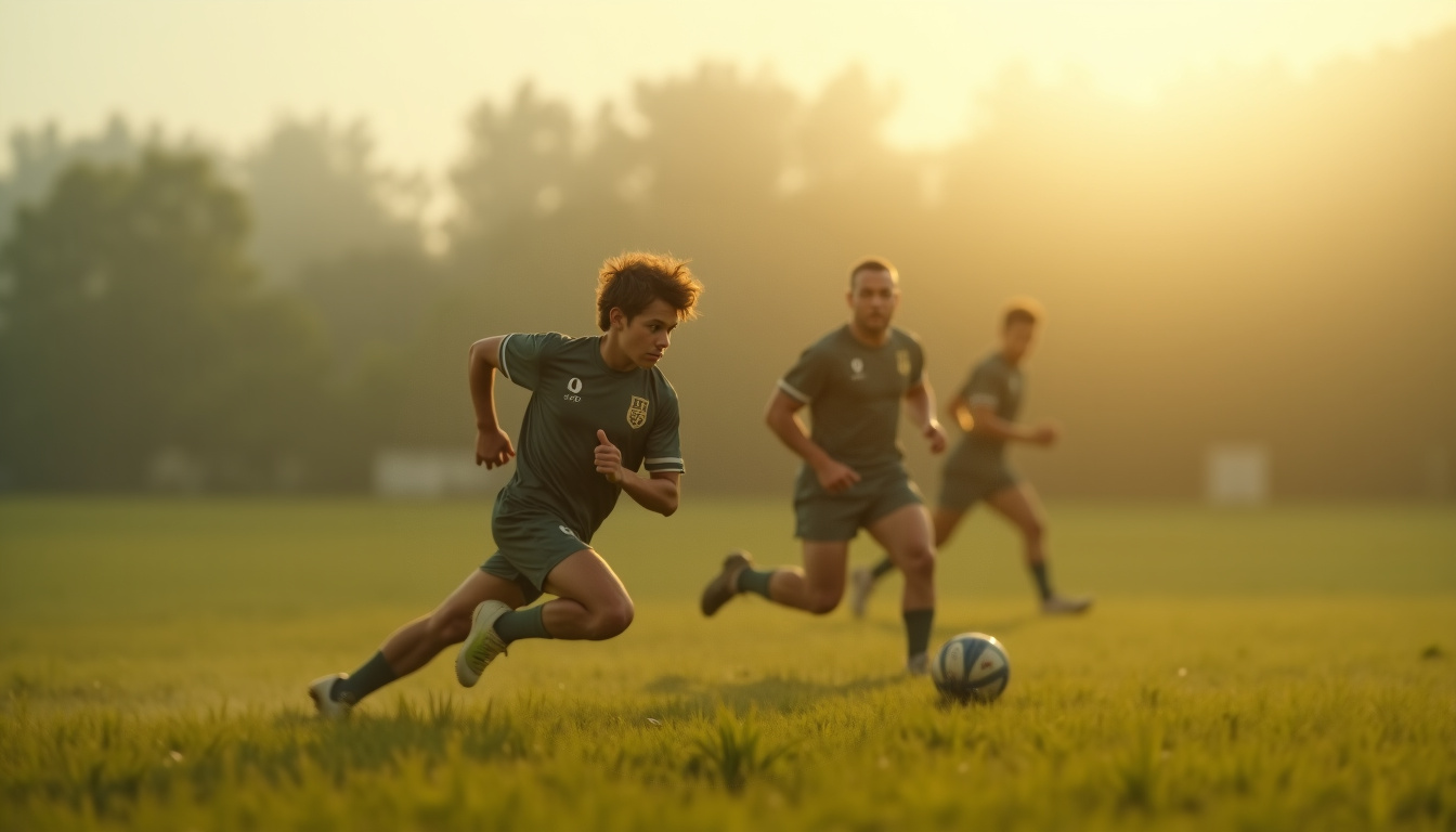 Antoine Dupont lors de ses jeunes années au FC Auch, en tenue d