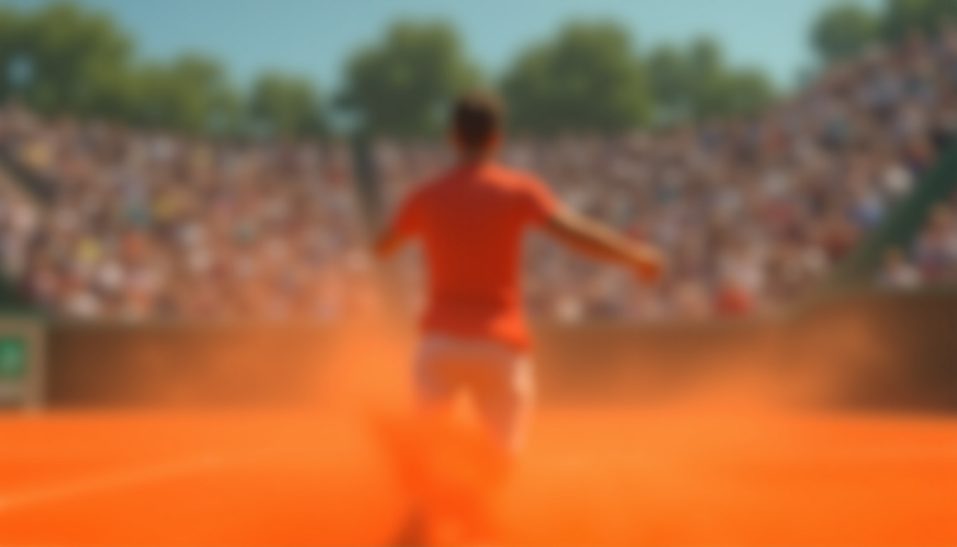 Carlos Alcaraz en action lors de la finale des Internationaux de France 2025