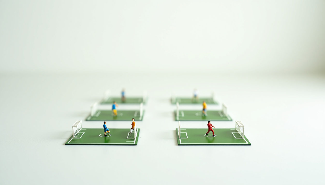 Illustration de la phase de groupes de la Ligue Europa avec quatre équipes par groupe en matchs aller-retour