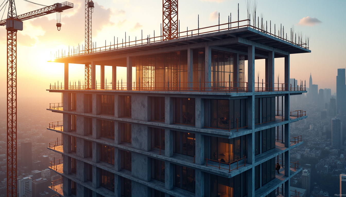 Immeuble de bureaux Kaufman & Broad en cours de construction dans une zone urbaine