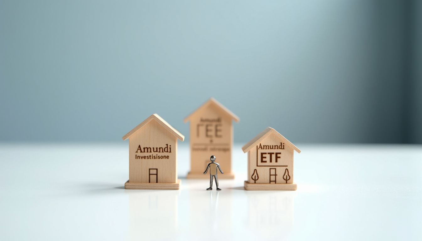 Infographie illustrant les différents espaces clients Amundi: Amundi EE, Amundi Investissement, Amundi ETF