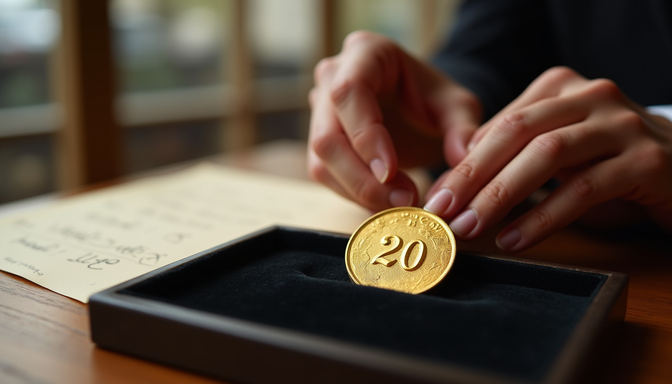 Transaction en cours dans une agence spécialisée en métaux précieux à Paris