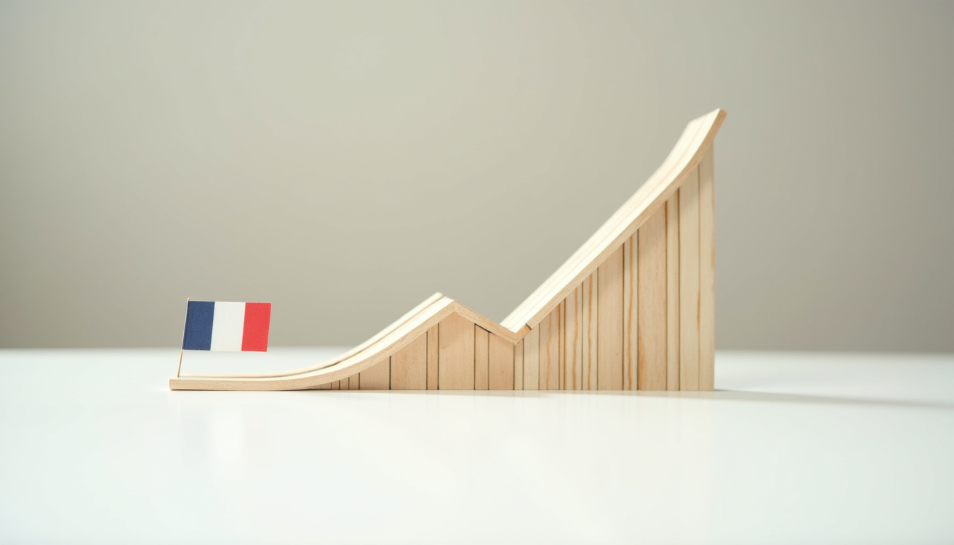 Graphique représentant l'évolution des taux immobiliers en France depuis 2020 jusqu'en juillet 2025