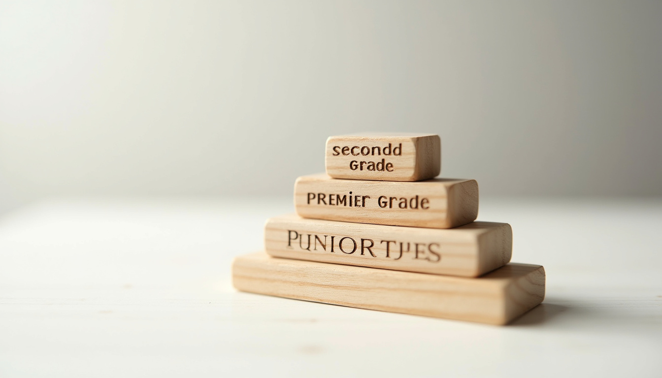 Organigramme des grades de la magistrature en France: second grade, premier grade, hors hiérarchie