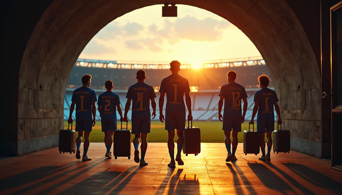 Illustration des principaux joueurs en partance de l'Olympique de Marseille lors du mercato 2026