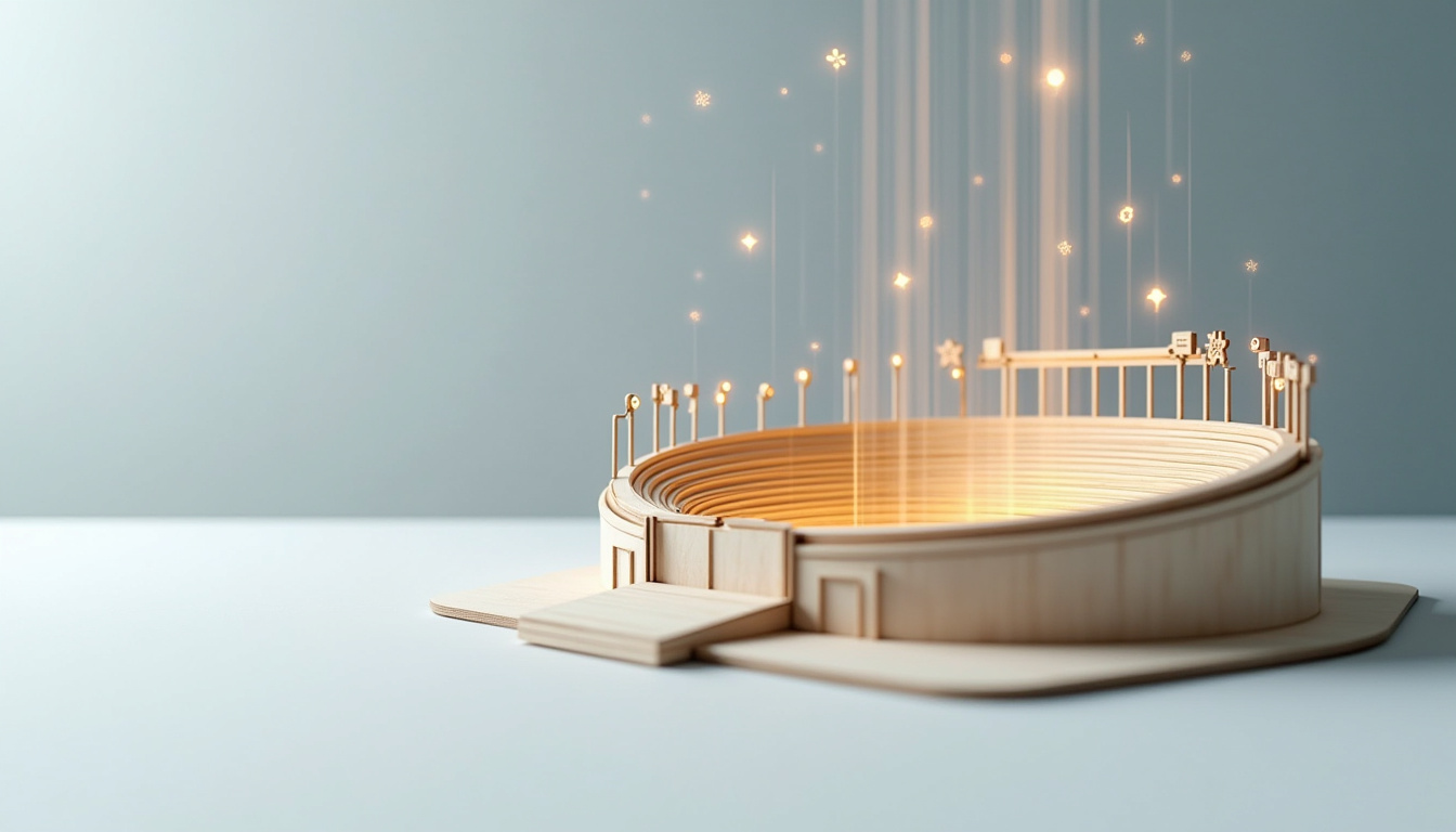 Représentation artistique d'une interface de livescore du futur avec réalité augmentée