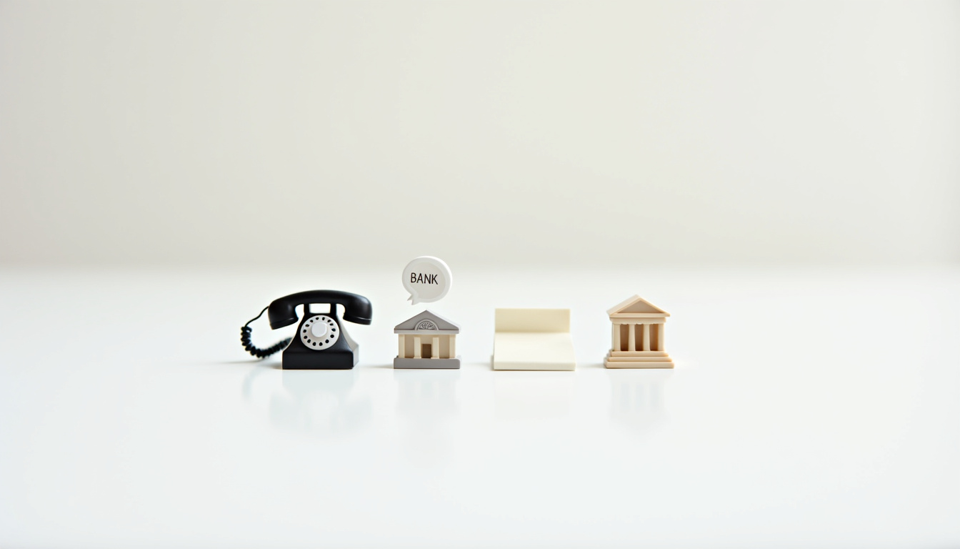 Vue d'ensemble des différents canaux de contact avec La Banque Postale: téléphone, chat, agence, messagerie