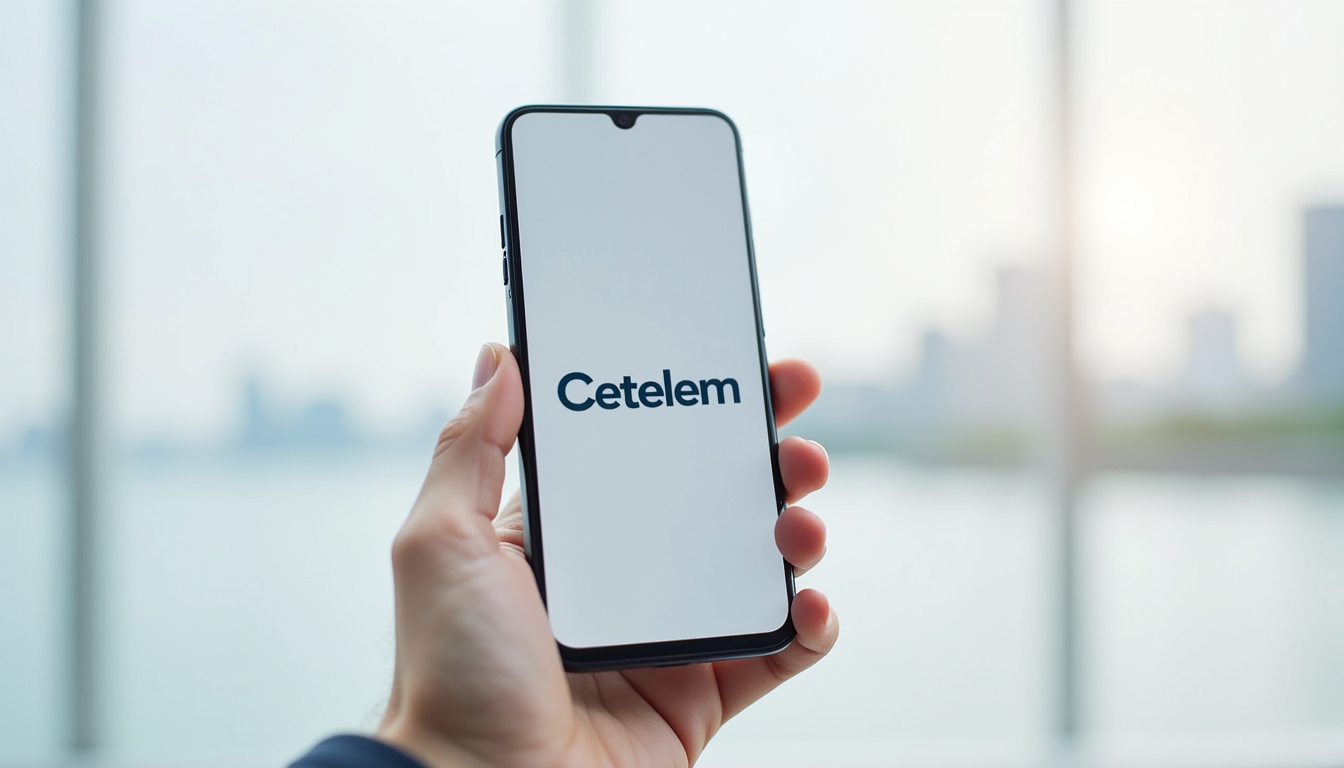 Utilisation de l'application mobile Cetelem sur un smartphone